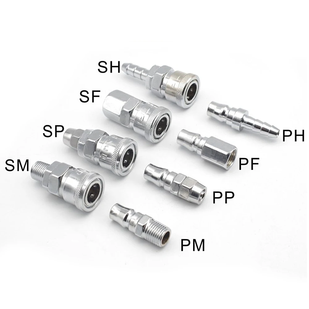 Pneumatic Fitting C Type Quick Connector High Pressure Coupling SP SF SH SM PP PF PH PM 20inch Thread