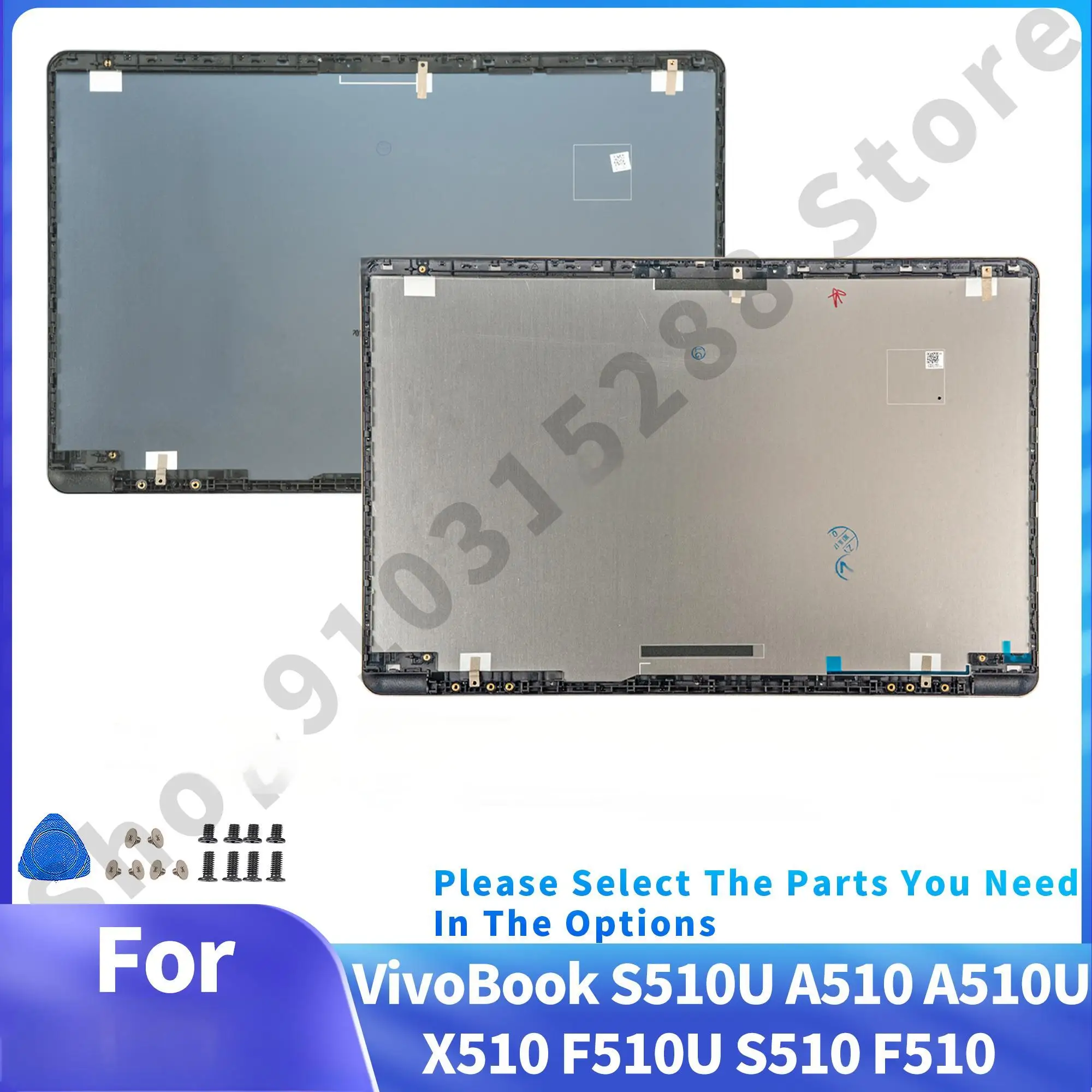 

LCD Back Cover For Vivobook A510 X510 F510 S5100 S510UA S510U Laptop Housing Case Compatible With Metal Material Only