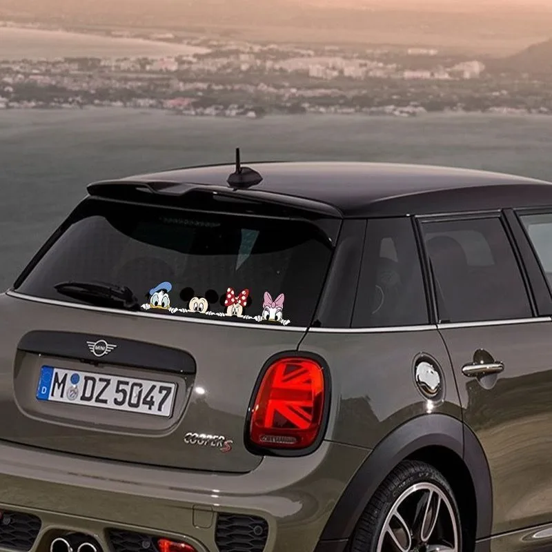 Novo mickey minnie bonito adesivo de carro cobrindo arranhões cobrindo desenho animado adesivo de corpo personalizado criativo adesivo à prova d'água