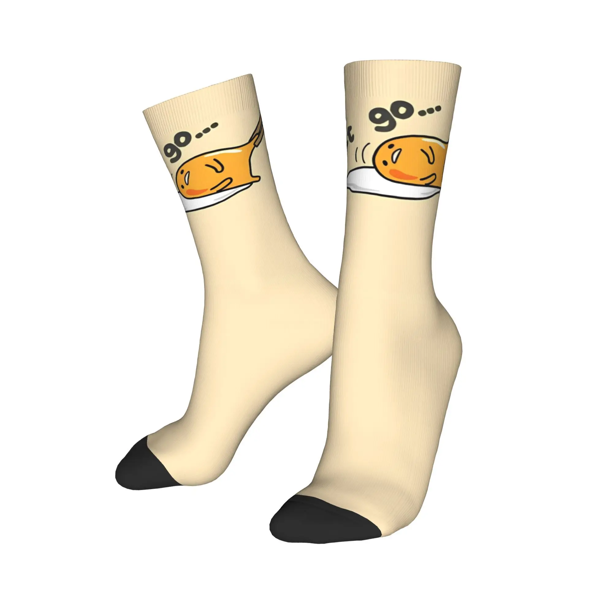 Autumn Winter Crazy Design Men's Women's Gudetama Chopsticks Socks  Breathable Basketball Socks