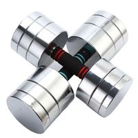 15kg Electroplating Pure Steel Multiple Household Adjustable Weight Fitness Equipment Solid Adjustable Dumbbell Set