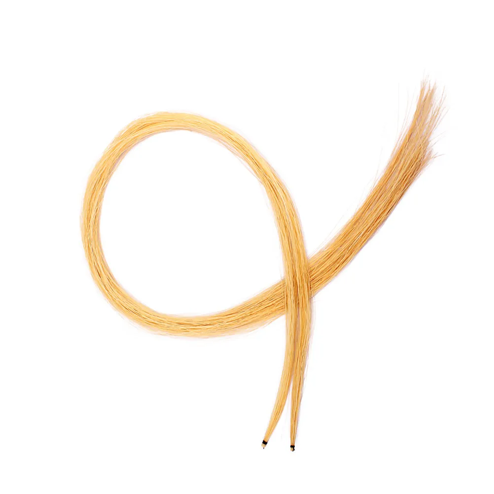 2 Hanks Premium Violin Bow Hair Mongolian Stallion Horsehair Uniform Thickness High Strength for Violin Viola String Instruments