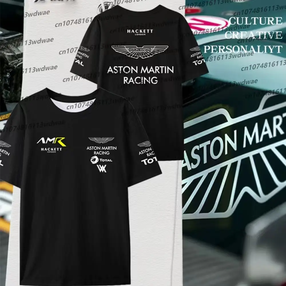 Camiseta Aston Martin, camiseta con estampado 3D de Fernando Alonso 14, camisetas de carreras de motos al aire libre, trajes de carrera del equipo de Super Racing Aramco