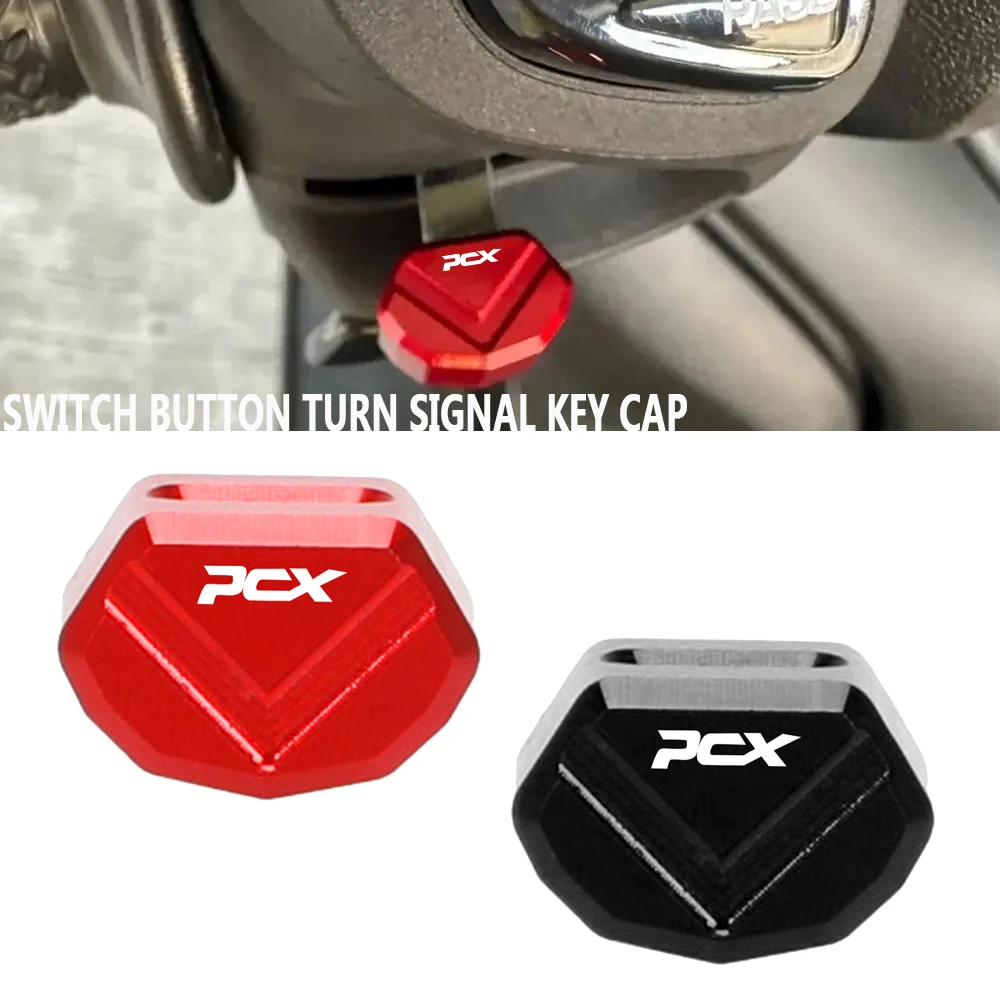 For HONDA PCX125 PCX150 PCX160 PCX 125 150 160 2013 - 2024 2025 Motorcycle CNC Switch Button Turn Signal Key Cap Accessories