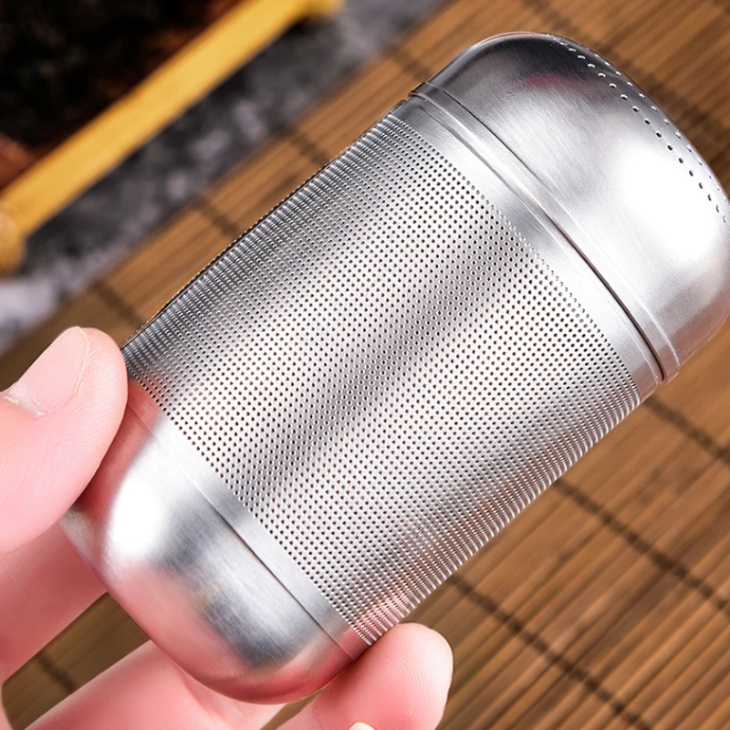 304/316 Stainless Steel Tea Strainer Leaf Spice Herbal Teapot Reusable Mesh Filter Home Kitchen Accessories