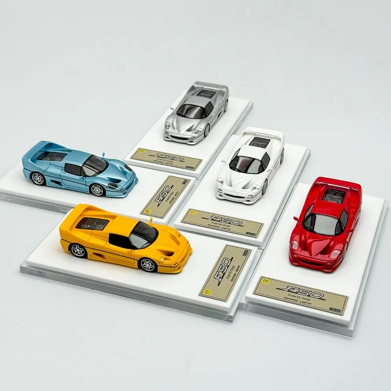 المخزون 1: 64F50 نموذج سيارة من الراتنج المحاكاة ذو الإصدار المحدود، لعبة للمراهقين، قابلة للجمع، والكبار للعب مع