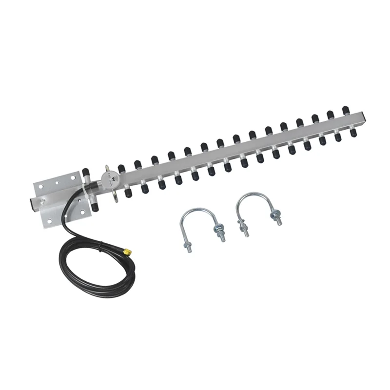 

Stylish-High Gain 25Dbi 2.4G Outdoor For Yagi Antenna With RP-SMA Connector Directional Booster Amplifier Modem Cable
