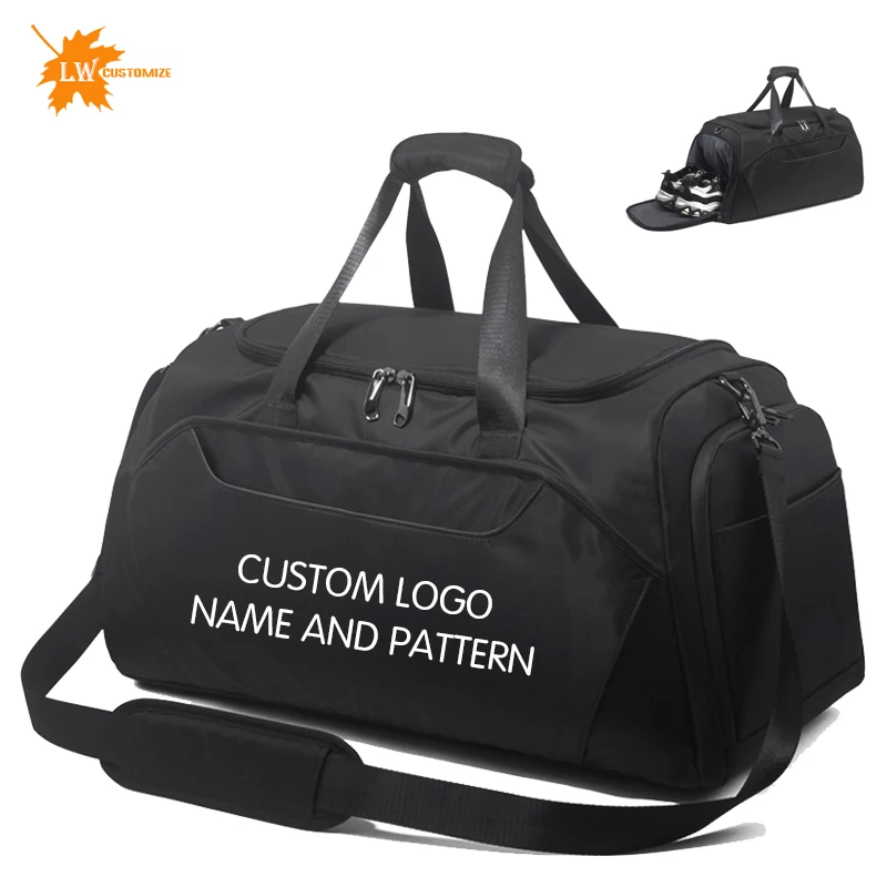 Customized logo high-capacity gym bag high-end travel handbag basketball storage bag boxing training bag printed photo name