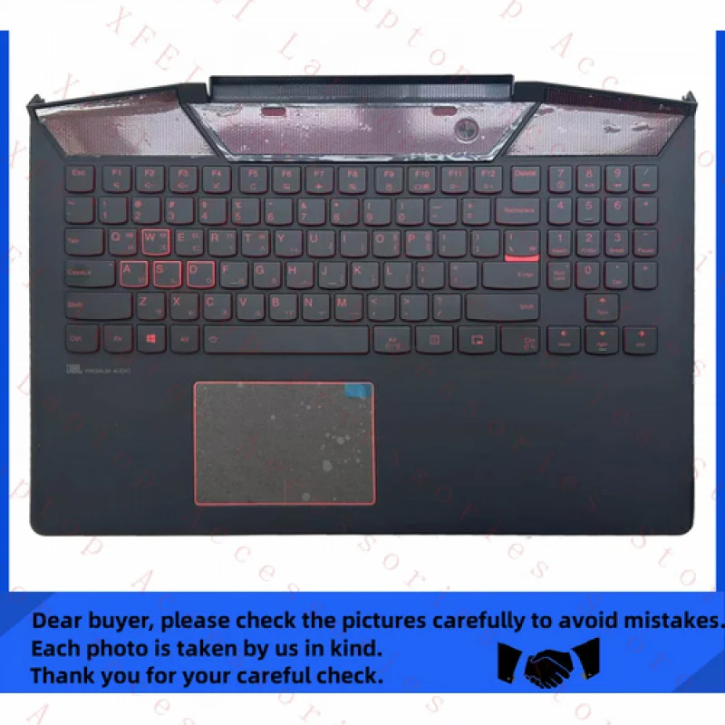 

F New for Lenovo Legion Y720-15 Palmrest Cover Keyboard US Backlit Upper Case Touchpad