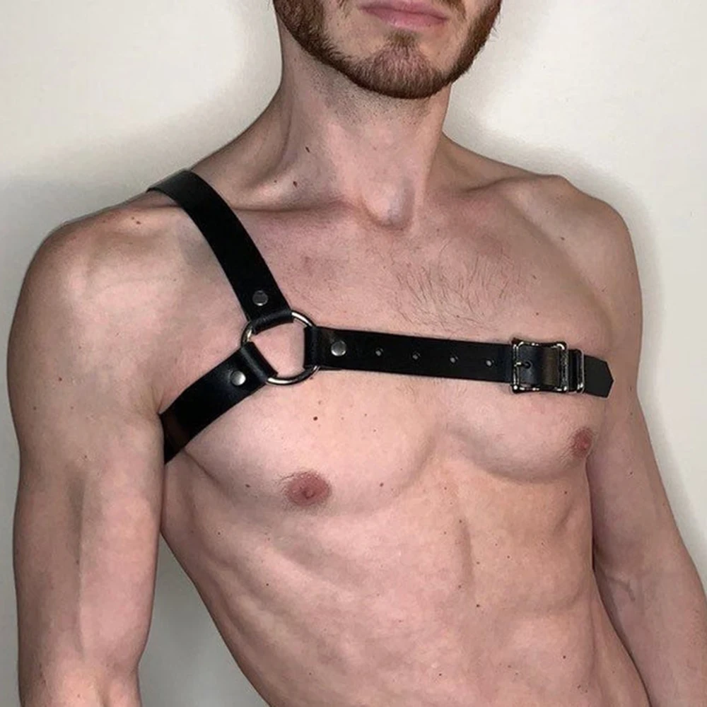 Arnés de Sword Bondage para hombre, lencería gótica de pecho Bdsm, arnés de pecho corporal de cuero, Correa fetiche Sexy Gay, accesorios eróticos