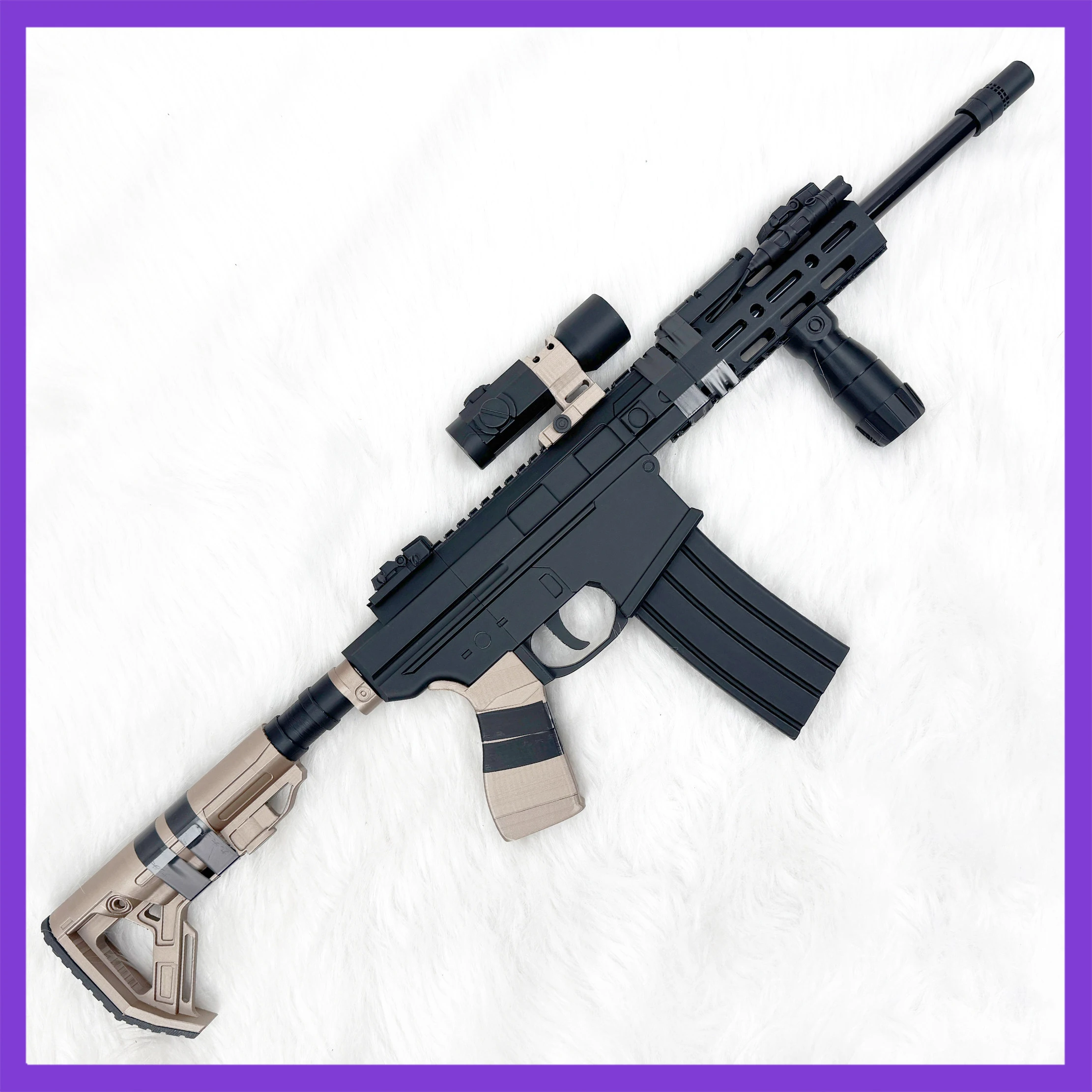 Game COD MW Cosplay-Requisite, lang, 75 cm, abnehmbar, aus PVC-Material, nicht schießfähige Handrequisite, HK416Cos-Requisiten für Damen und Herren, Hallowmas