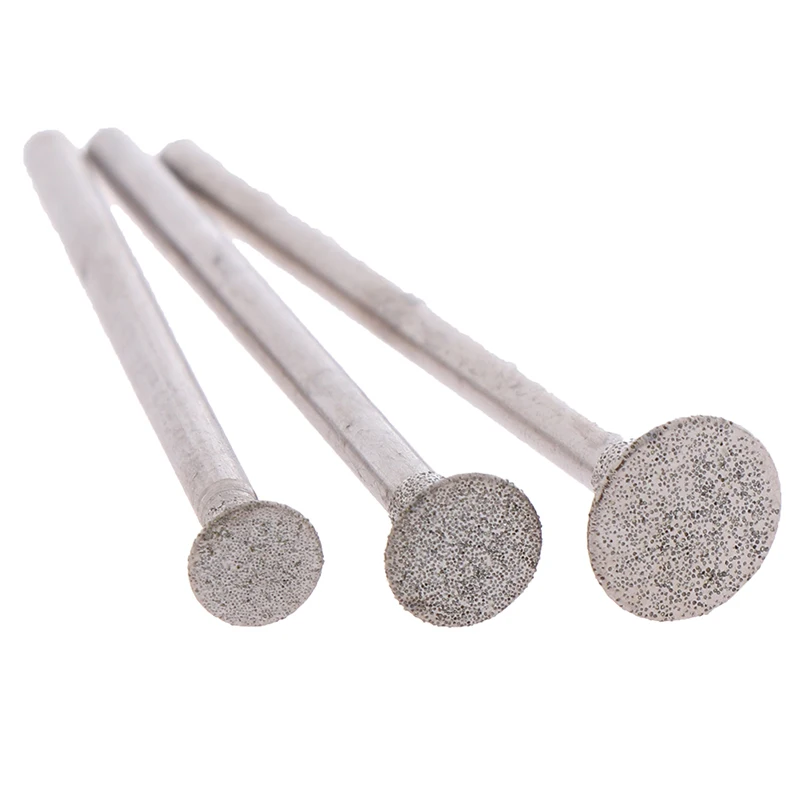 12Pcs 2.3 Shank Diamond Grinding Burr Needle Point Engraving Carving Polishing Glass Jade Stone Drill Bit Rotary Tool Set