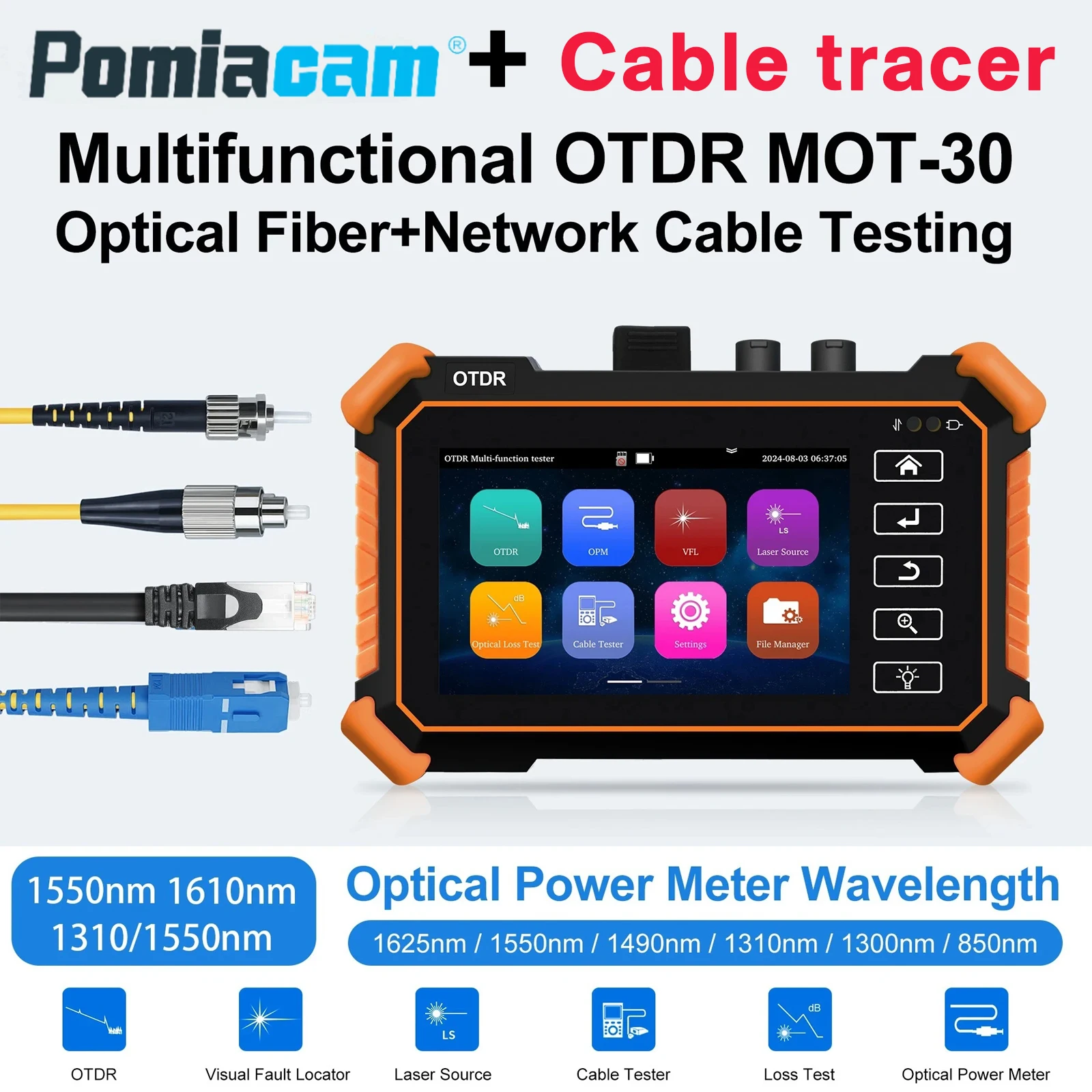 MOT-30C OTDR Fiber Tester 4