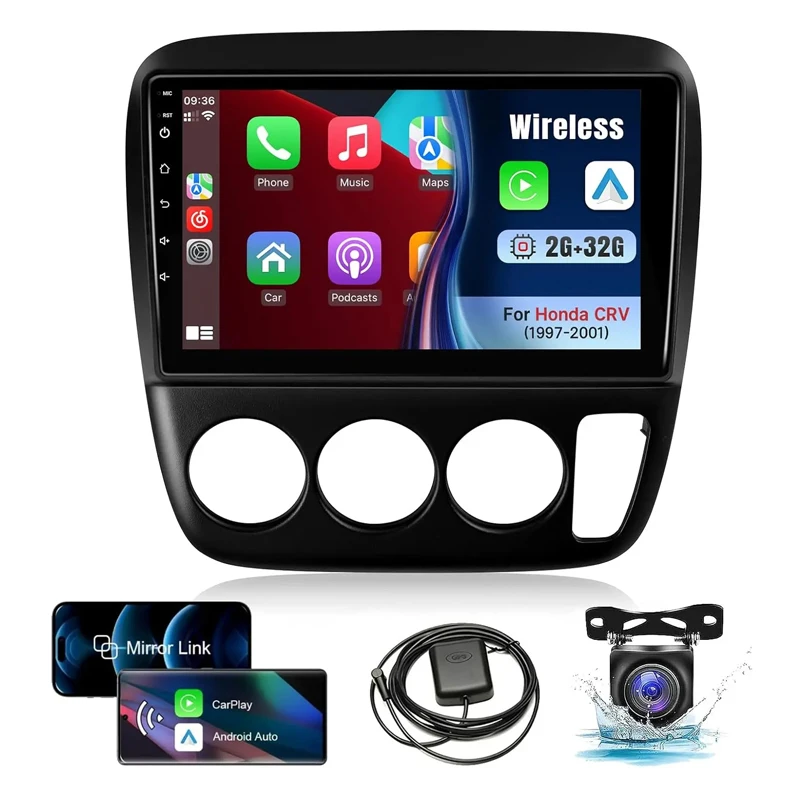 

9inch Car Stereo Radio Car-play GPS Wifi Compatible for CRV 1995-2000 Android 13