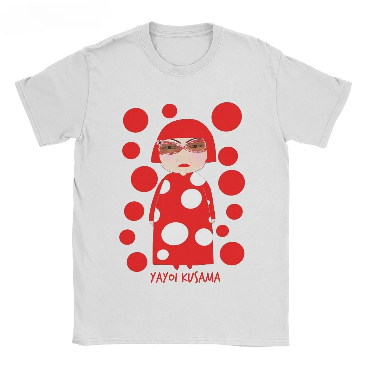 Men's Yayoi Kusama T Shirt Cotton Clothing Unique Short Sleeve Crew Neck Tees New Arrival T-Shirt