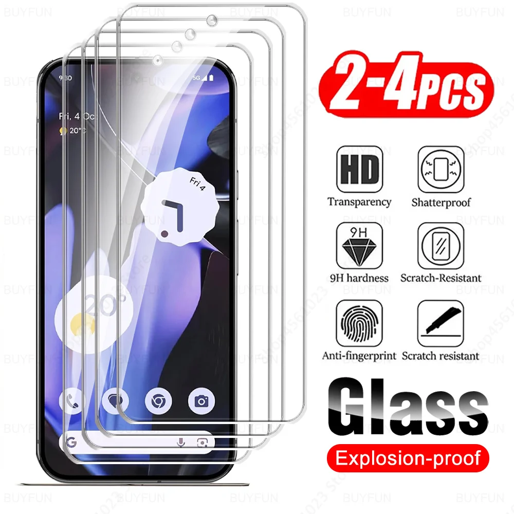 2/4Pcs Cover Glass For Google Pixel 9 Pro Fold Screen Protector Tempered Glass Googe Gogle Pixel9 Pro XL 9Pro 9ProXL 9ProFold 5G