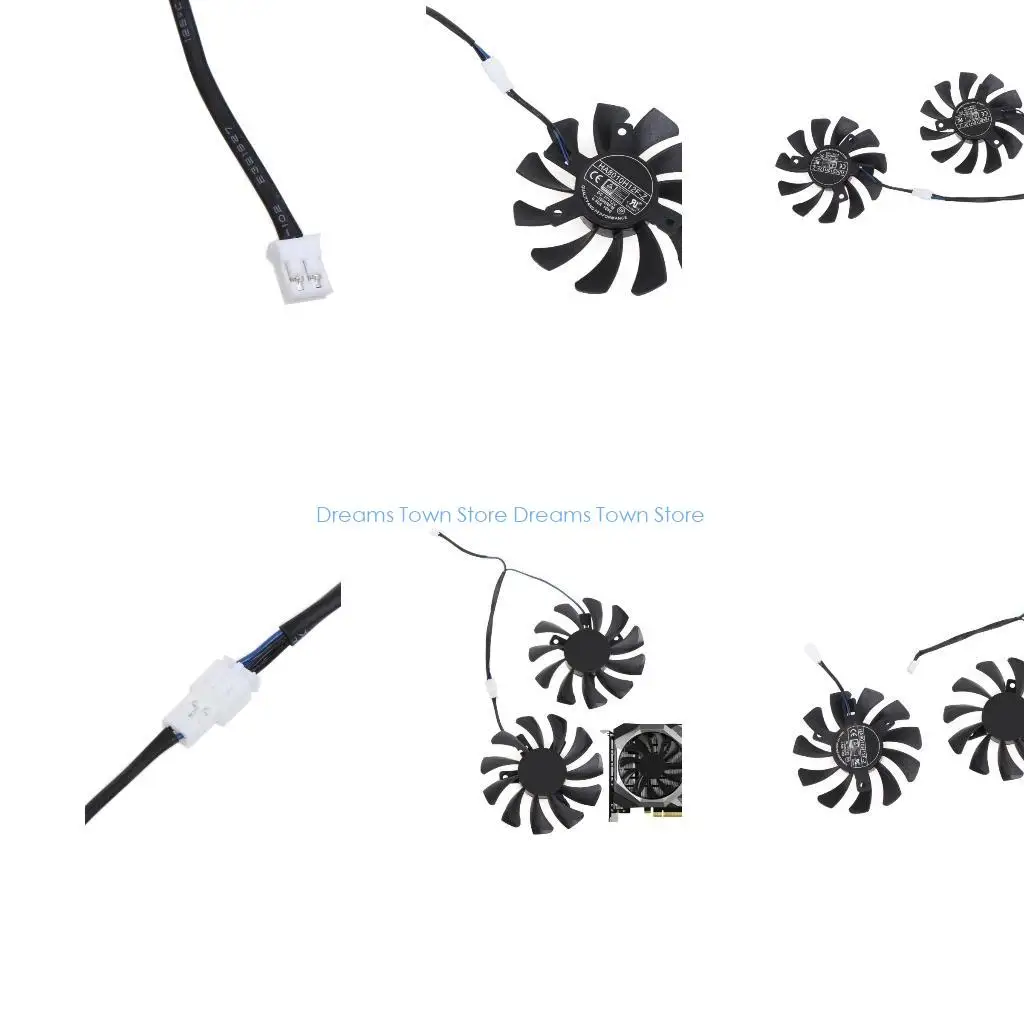 

HX6A 75MM HA8010H12F-Z 2Pin 12V 0.5A Вентилятор VGA Охлаждение видеокарты для MSI GeForce