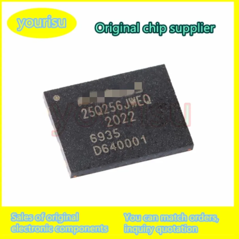 2 unidades/lote W25Q256JVEIQ 25Q256JVEQ IC FLASH 256MBIT SPI/QUAD 8WSON Chip