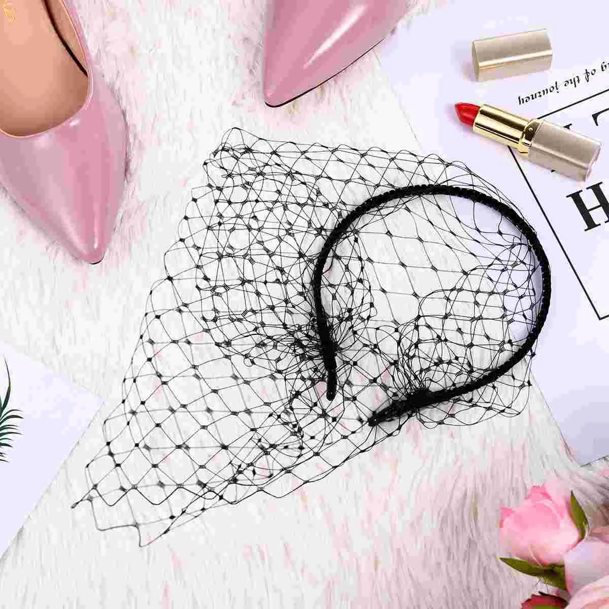 Simple Elegant Headdress Woman Hair Hoop Mesh Headgear Premium Material Headpiece Headband Girl