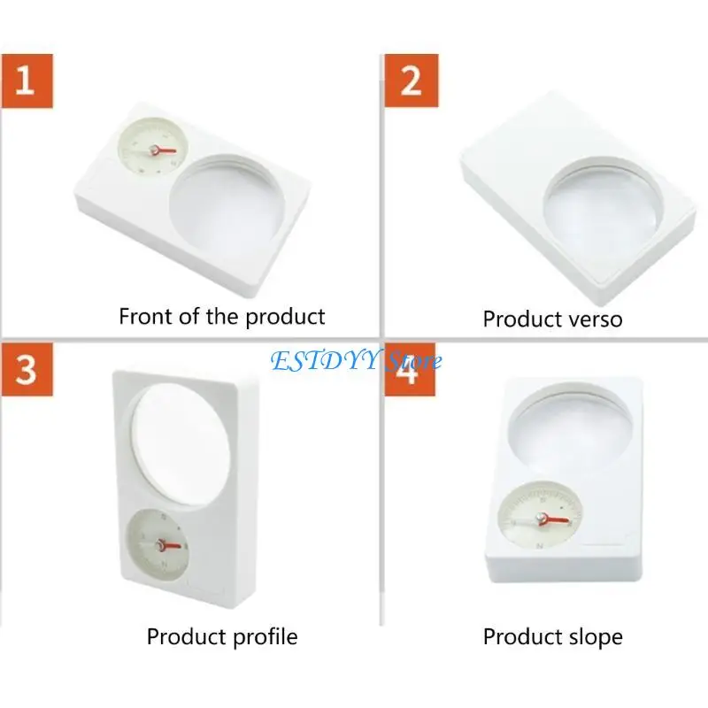 G6DE Lupa 2 w 1 Kompas Poręczne narzędzie do zajęć na świeżym powietrzu Szkło powiększające