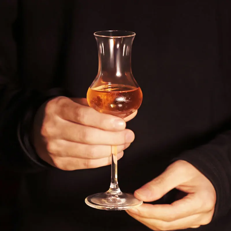 2 Pcs Lot Tulip ISO Whisky Tasting Goblet Cognac Brandy Snifter Handmade Crystal Whiskey Glass Cheap Liqueur Glasses Wine Cup