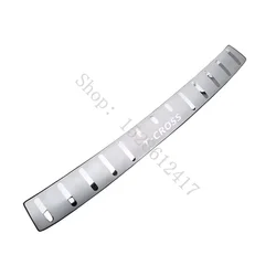 For VW Volkswagen T-cross Tcross 2019 2020~2024 Car accessories Rear Bumper Protector Sill Trunk Tread Plate Trim rear styling