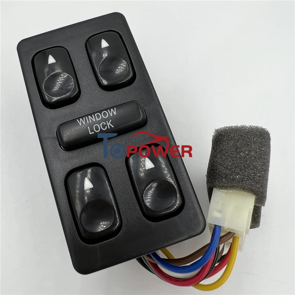 

93570-28001 Electric Power Master Window Switch Front Left Driver Side 1992-1994 Hyundaii Elantra Galloper 1.6 1.8 l4 9357028001