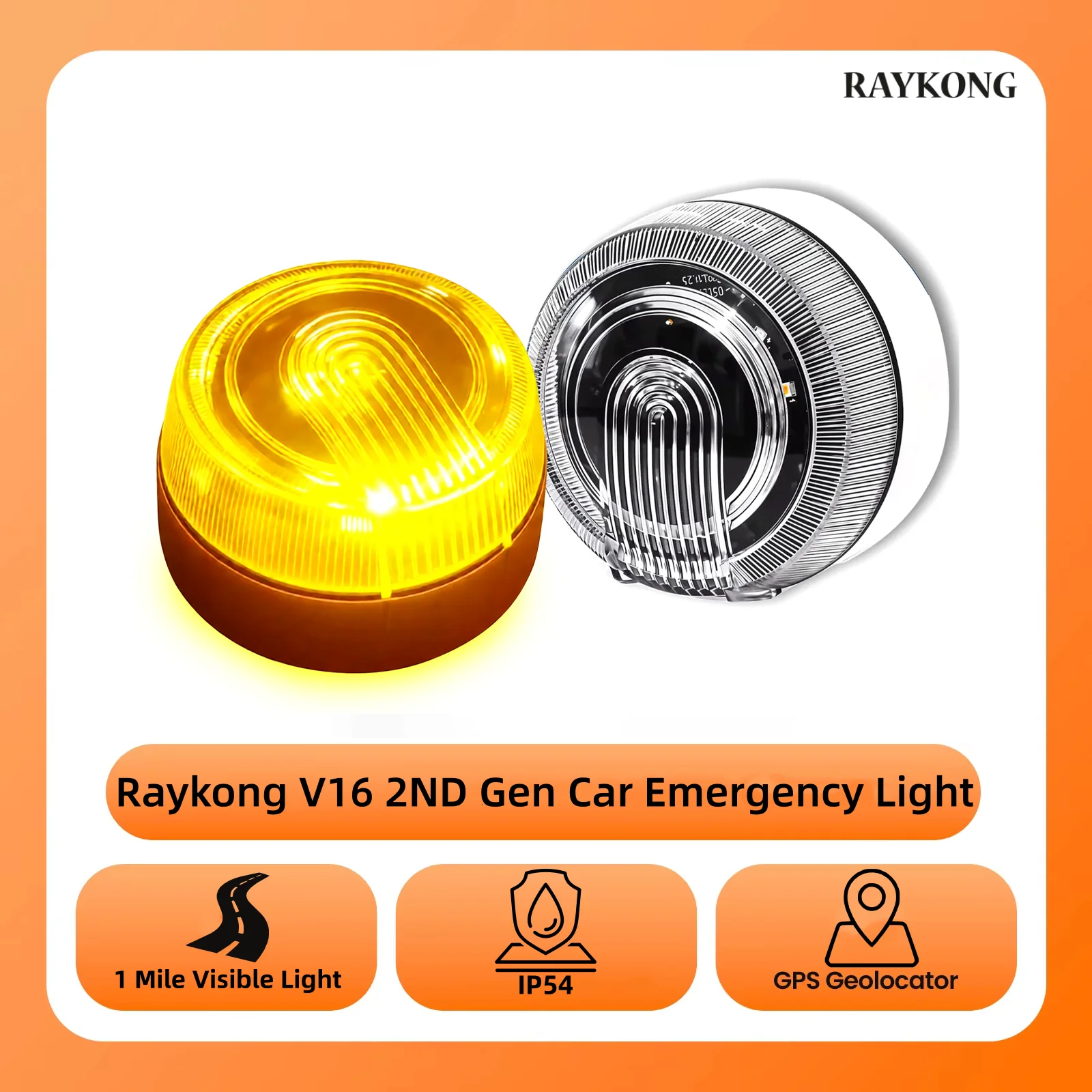 Localizador GPS para Auto RAYKONG V16 de Segunda Generación, DGT 3.0, Posicionamiento en Tiempo Real, Tarjeta SIM… — oferta en AliExpress
