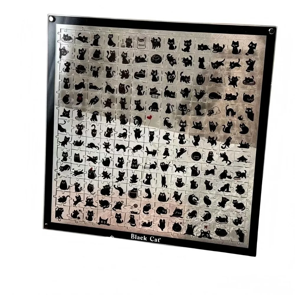 Irregular Piece Acrylic Cat Puzzle Cat Themed Artwork Transparency Cute Cat Puzzles Non-Repeating Pattern Cat Jigsaw Puzzle