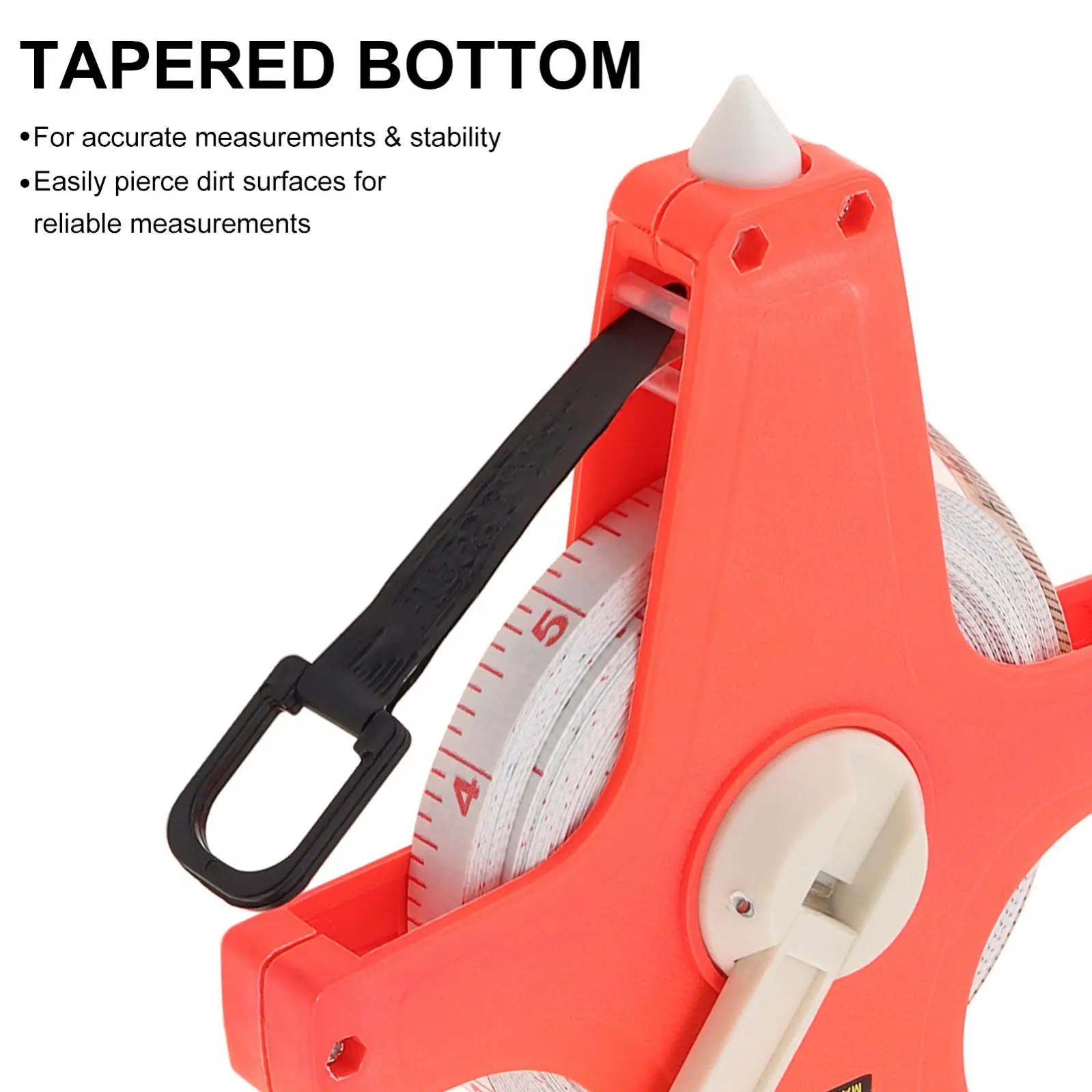 30m/50m/100m Portable Retractable Tape Measure ABS Double-Sided Nylon Metric and Imperial Scale Shelf Ruler Measuring Tools