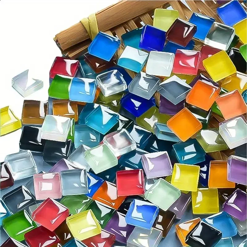1-10 Beutel, unregelmäßige Form, gemischte Kristallmosaiksteine, buntes Glas, DIY-Handwerk für Kinder, handgefertigte Heimdekoration, kreative Aufkleberkunst