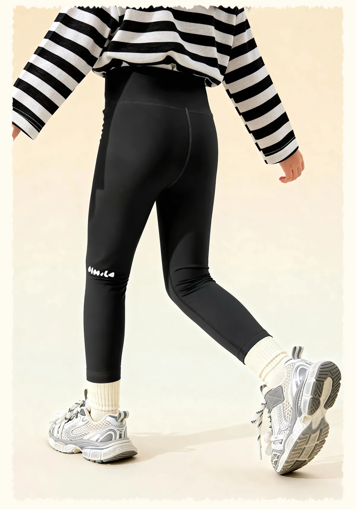 Amila 2026 Frühlings-Mädchenunterhose, hohe Elastizität, nicht verformbar, vielseitige Yogahose, Kinderbekleidung, Hose – Detail 22