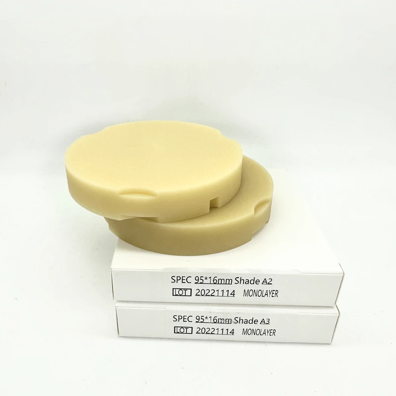 5pcs（95*16mm）MONOLAYER PMMA Dental laboratory used to make temporary bridge dental prosthetic resin block