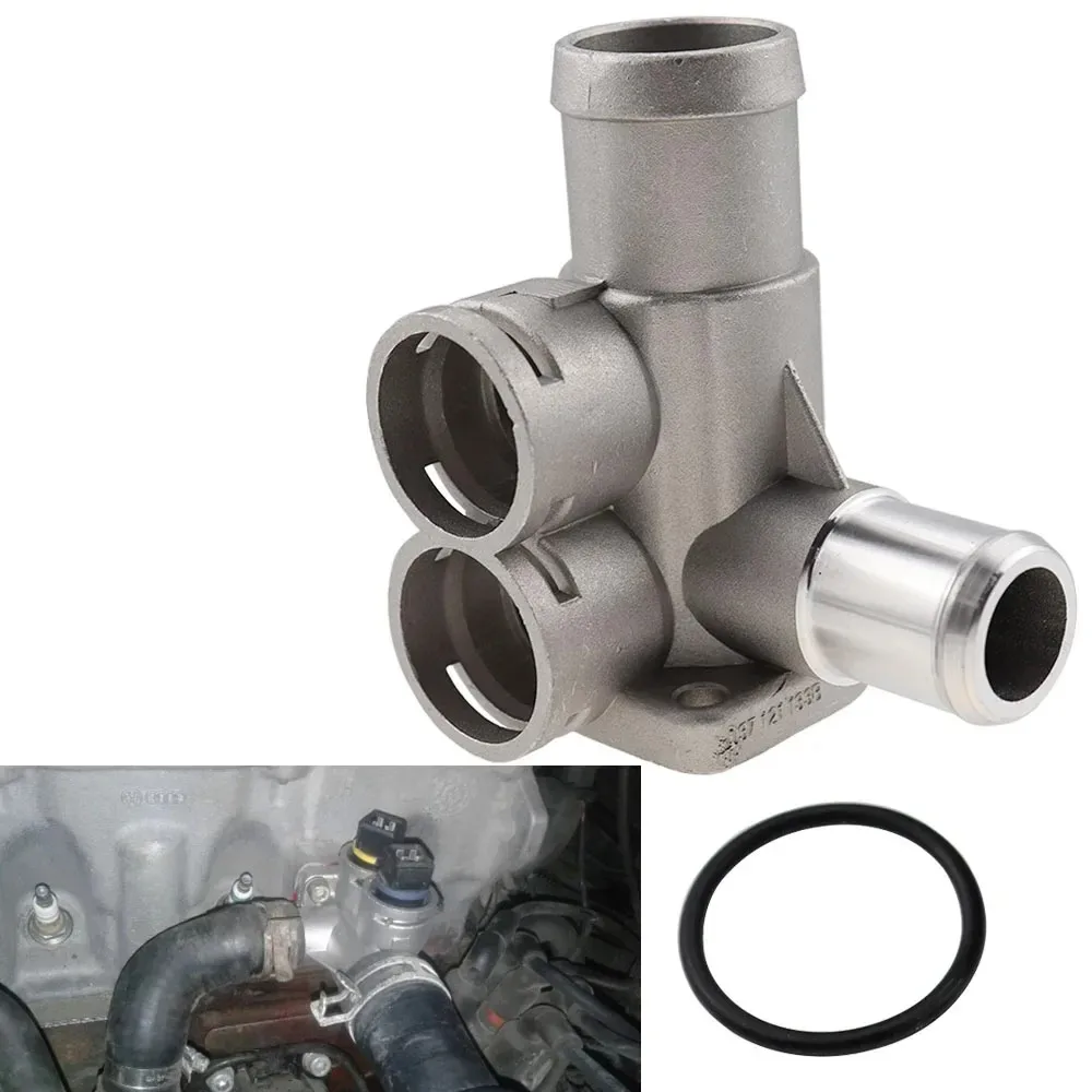 Aluminium Alloy Cooling Coolant Pipe Connector 037121133B For VW Passat B3 Golf Sharan Polo 037 121 133B - Image 2