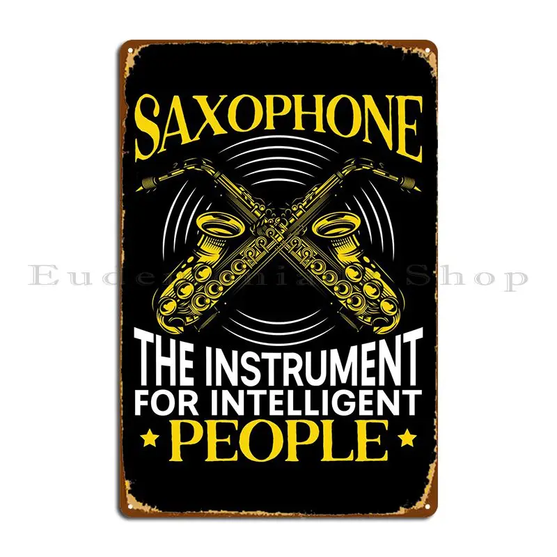 Saxophone Player Metal Plaque Poster Home Designing Personalized Wall Custom Club Tin Sign Poster