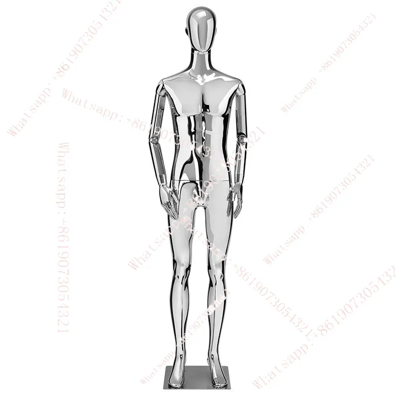 

Мужская одежда: элитная электролитически покрытая манекен-стойка для демонстрации полуторса и полноростовых моделей, реквизит для витрин, мужской манекен для оформления витрин.