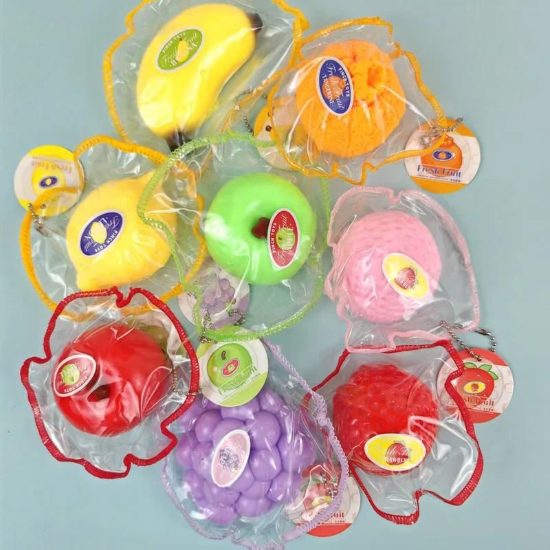 

Simulated Taba Squshy Stitching Fruit Squeeze Fidget Kids Toys Ooze Touch Party Surprise Anxiety Relax Slow Rebound Holiday Gift