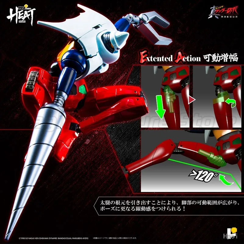 【MT】 Original POSE + METAL HEAT Getter Robo: Armageddon Getter 2 modèle Mecha transformé, jouet cadeau