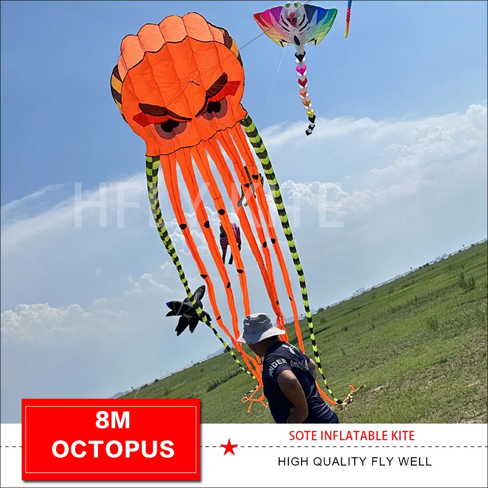 

HFLY KITE 8M OCTOPUS SOFT INFLATABLE KITE