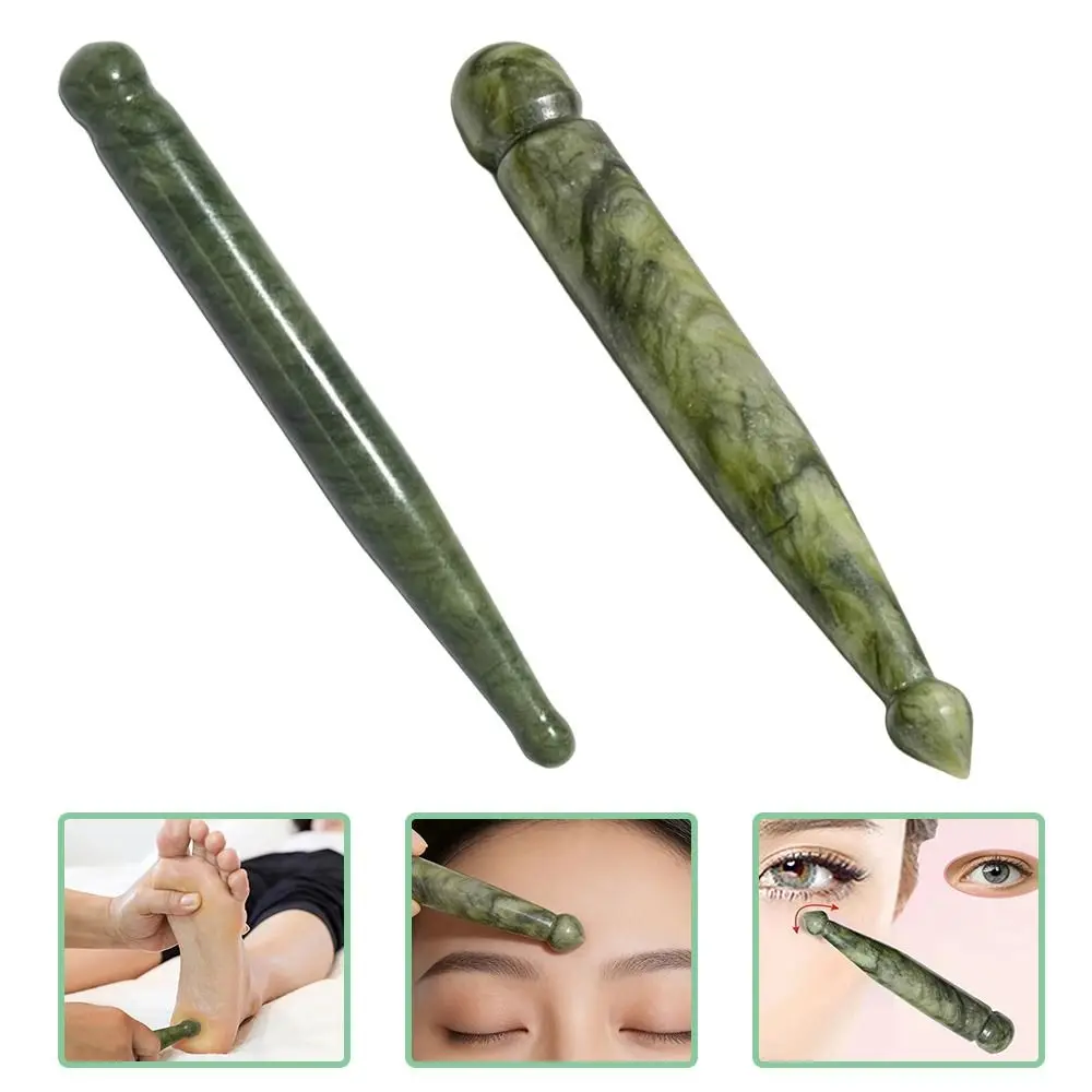 Picture 5: Natural Material Gua Sha Wand Ergonomic Shape Portable Compact Meridian Scraping Tool Smooth Polished Surface