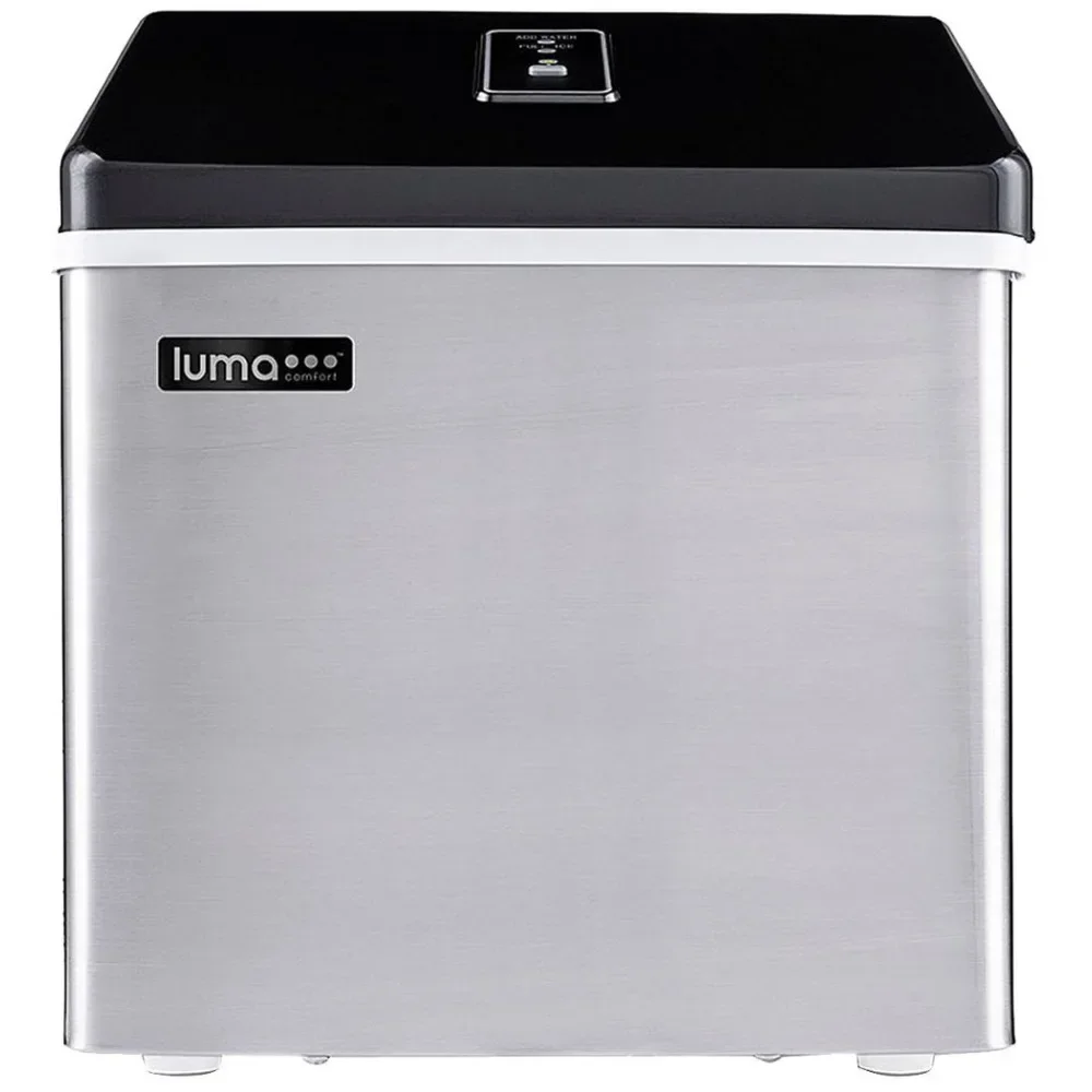 Ice Maker, Factory Refurbished Countertop Clear Ice Maker - Stainless Steel Ice Machine