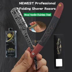 NEW Men Manual Straight Edge Barber Razor Depilation Razors Beard Styling Replaceable Blades Haircut Beard Eyebrow Shaving Tools