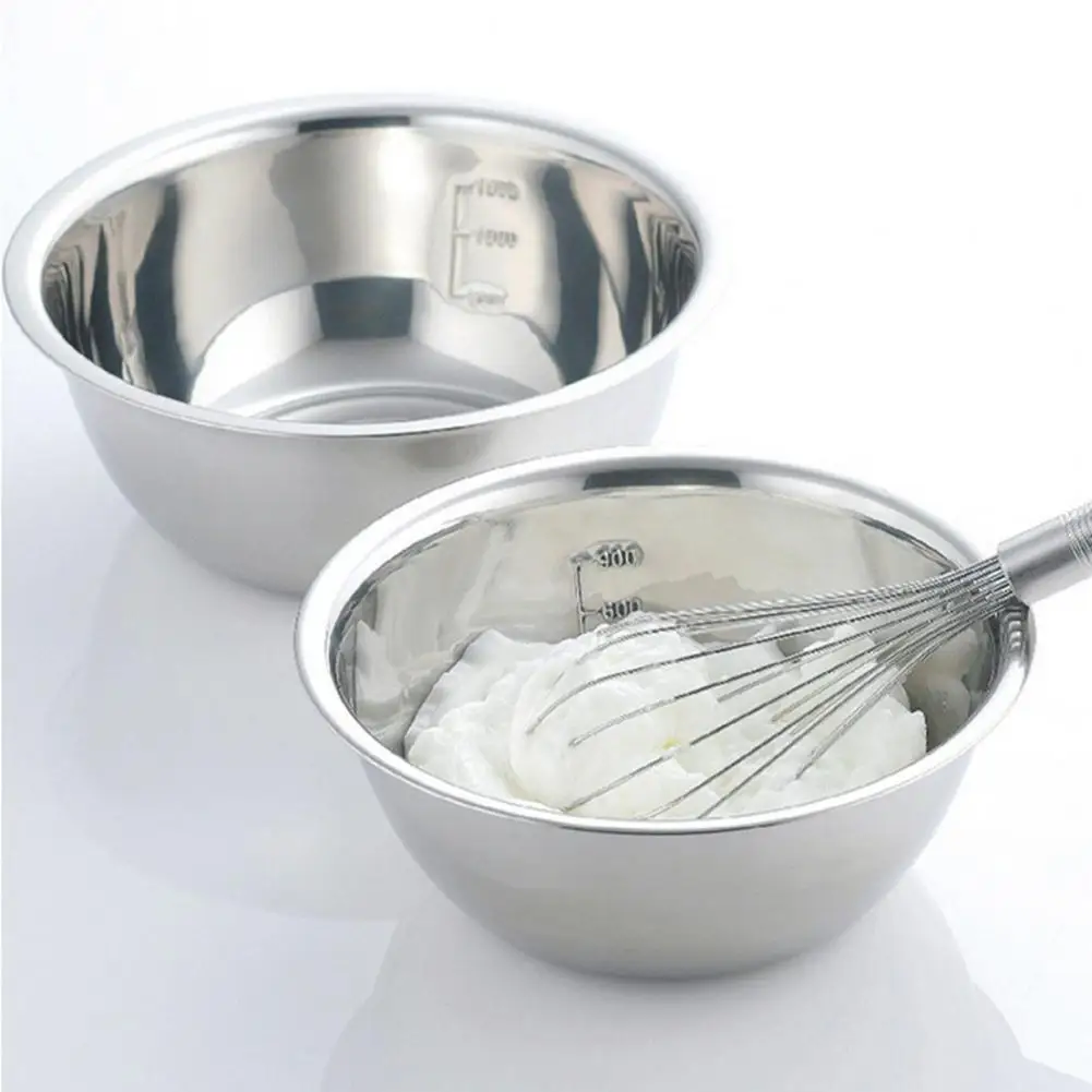 Graduated Stainless Steel Bowls Premium Stainless Steel Mixing Bowls Set Food Grade Bpa Free Polished Surface for Kitchen