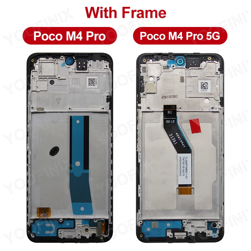 AMOLED For Xiaomi POCO M4 Pro 4G Display LCD Touch Screen Digitizer Display Replacement Parts For POCO M4 Pro 5G LCD