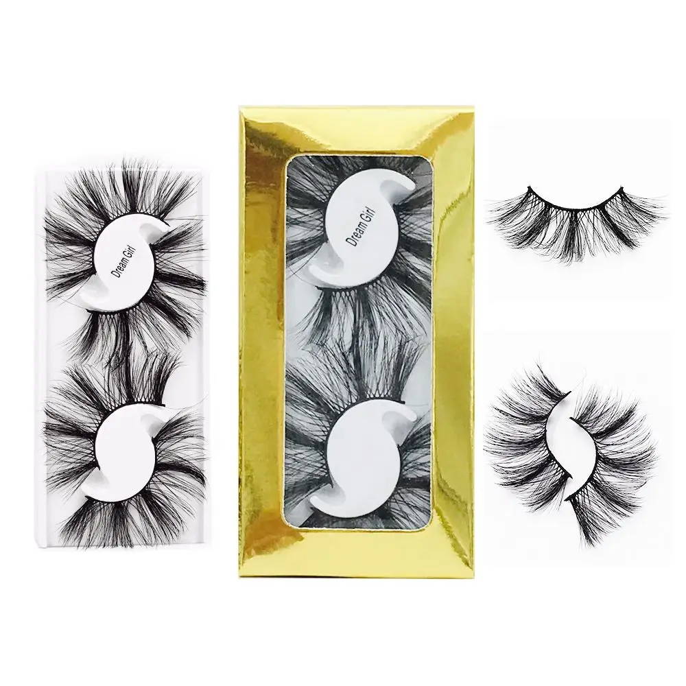 Cílios Postiços para Mulheres, Wispies Fluffy, Criss-Cross Eye Lash Extension, Ferramentas de Maquiagem, 5D Mink Hair, Fashion, 25mm