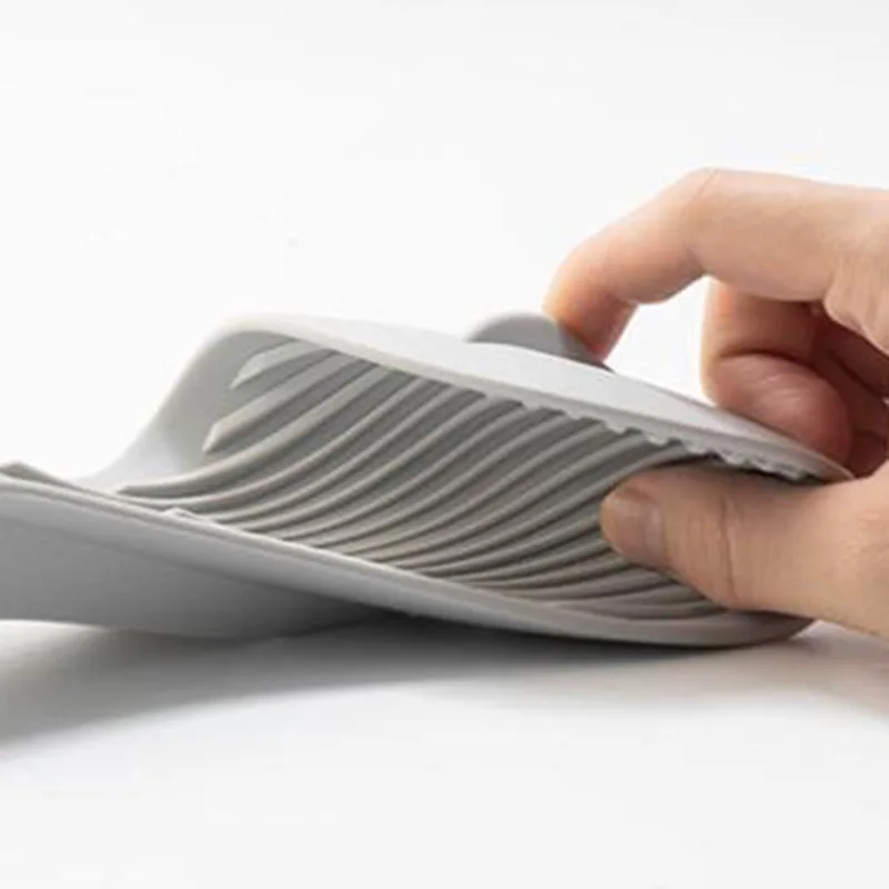 Bandeja de utensílios de cozinha de silicone, espátula de cozinha, colher de sopa, suporte de colher de silicone, almofada de colher de silicone isolada grossa doméstica