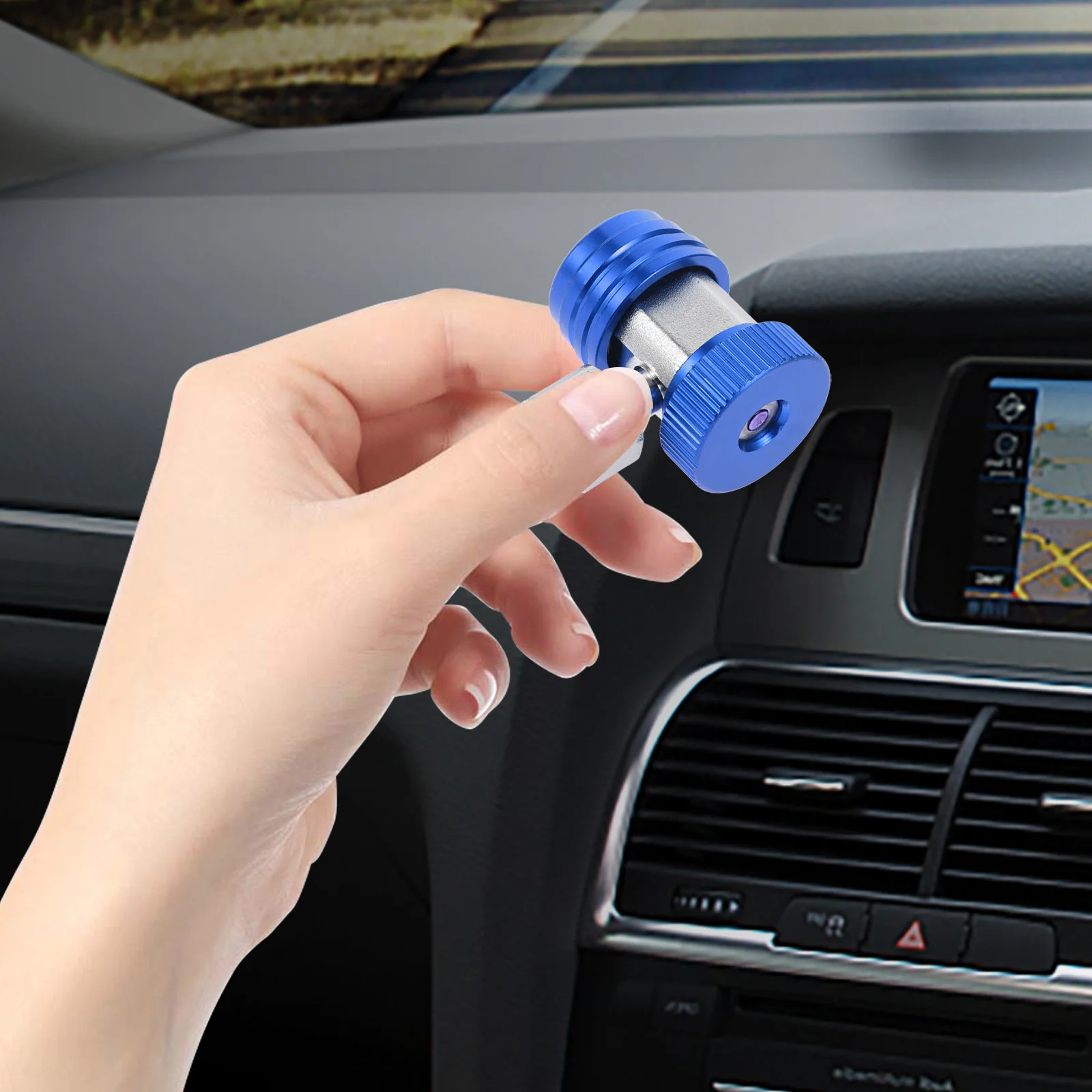 

1Pair Automotive Ac System Metal Refrigerant Adapter Set High Efficiency Cooling Upgrade Replacement Parts