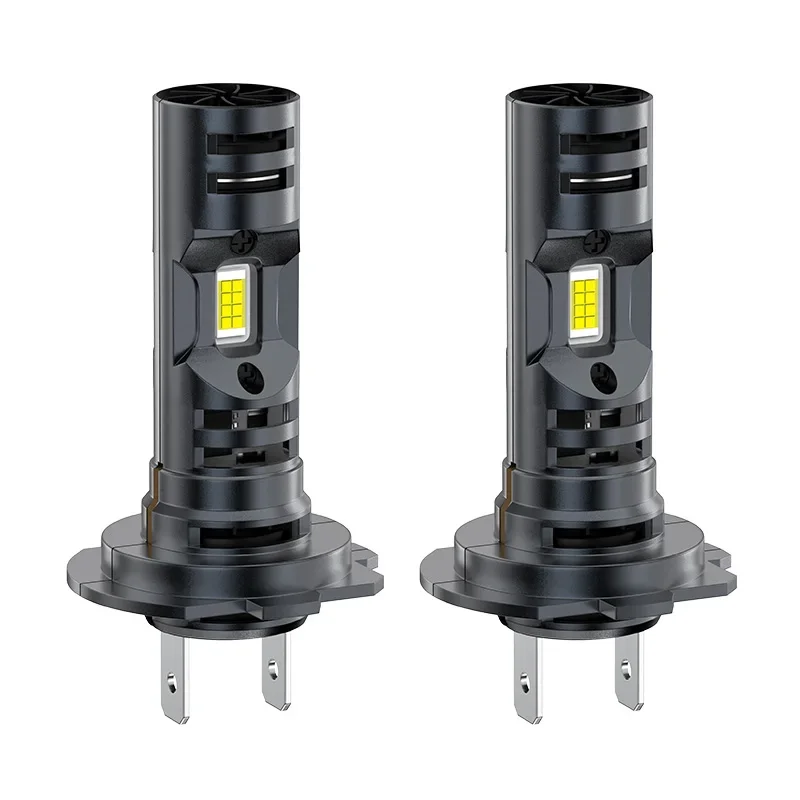 

2Pcs H7 LED Headlights 12V 6000K 4000LM High Low Beam Turbo Fan Head Lamp Car High Brightness LED Headlight Bulb Plug & Play