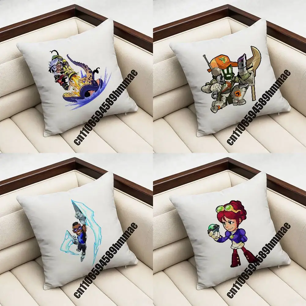 

For B-Brawlhalla Throw Pillow Case Sham 45x45cm 35x35cm Square Home Pillowcase Cushion Cover