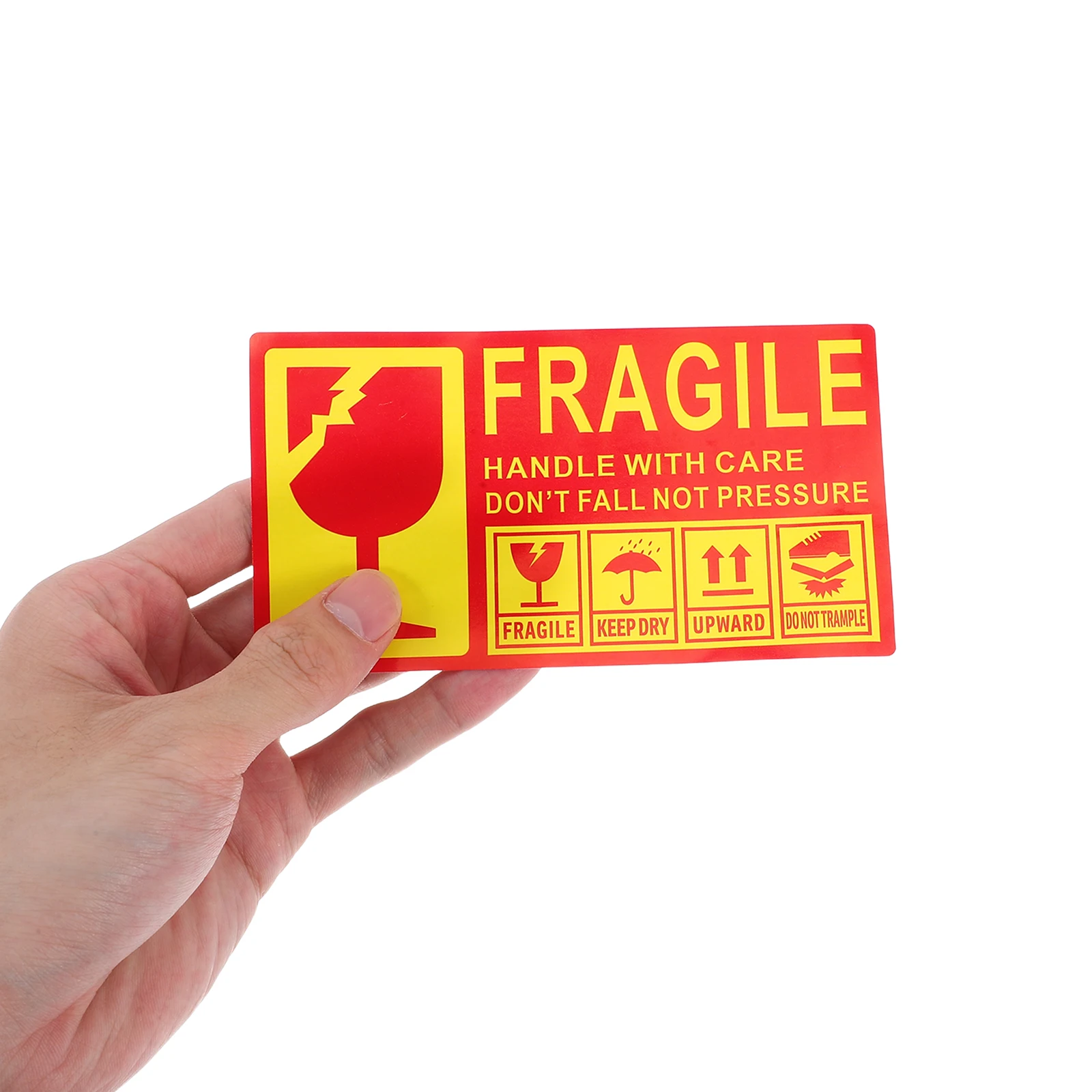 

300pcs Fragile Logo Stickers Shipping for Glass Ceramics Electronics Carton Moving Wood Pulp Material Handle with Care